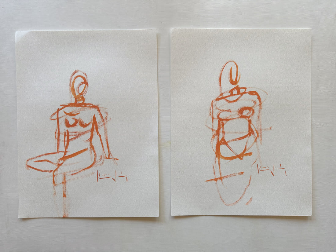 Coral figure study No.2