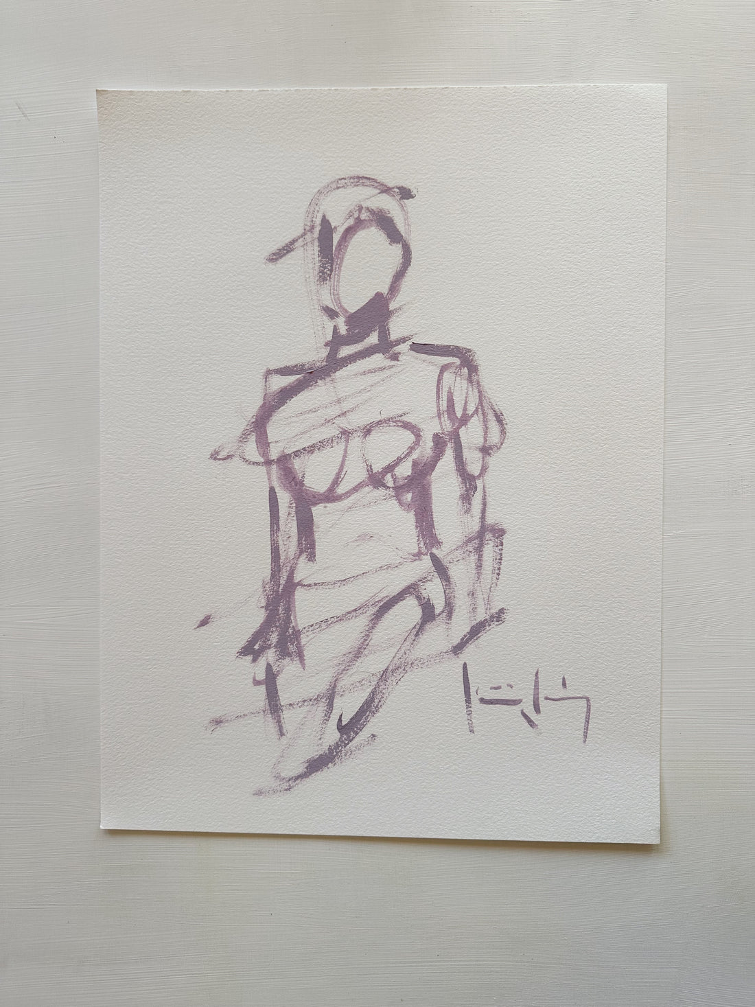 Violet figured study