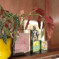 Framed figure in acrylic frame