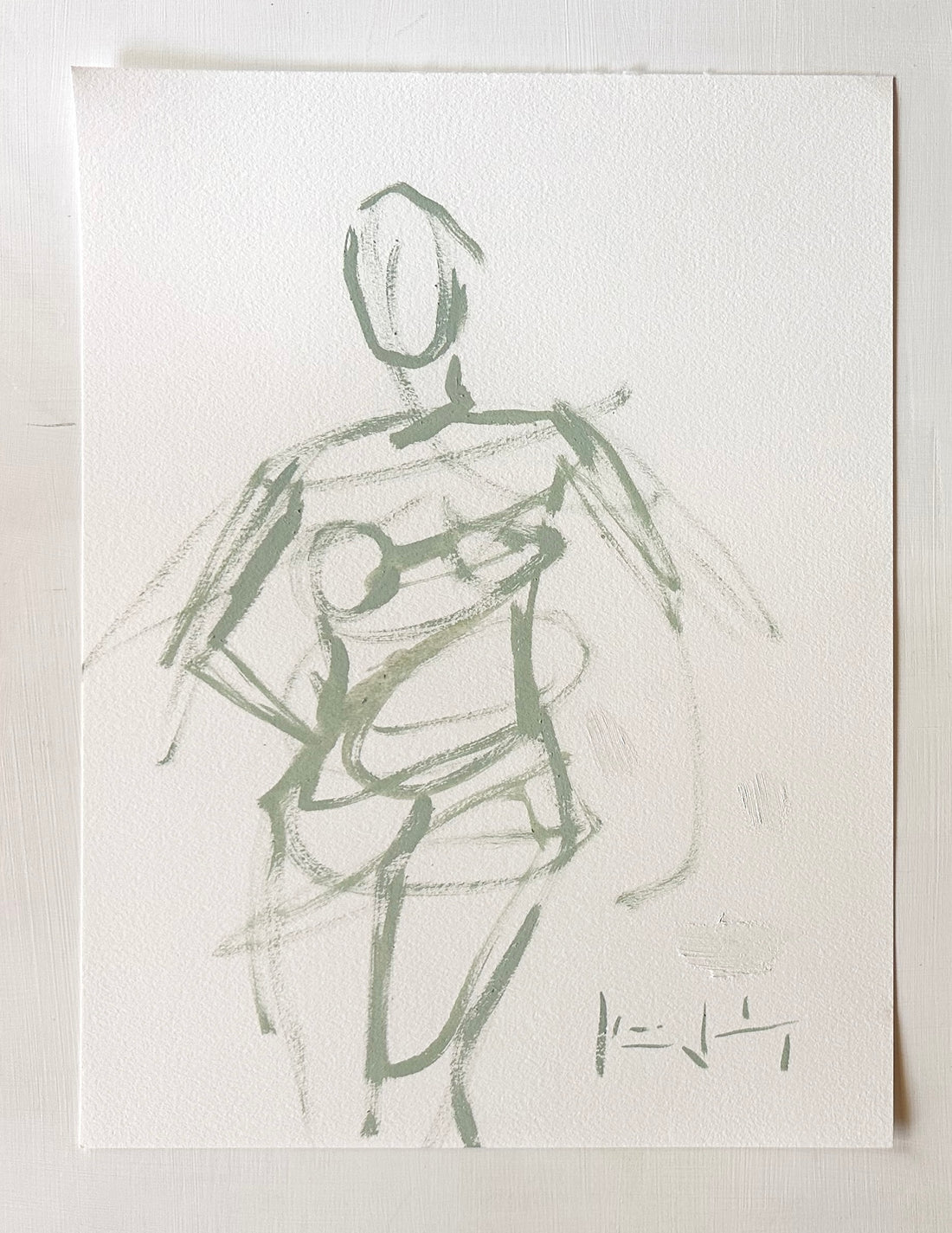 Light Green figure study