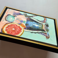 Blue Egg and Grapefruit Reflection (framed)