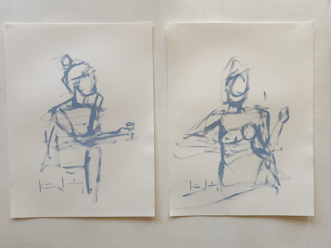 Soft Blue figure study No.2