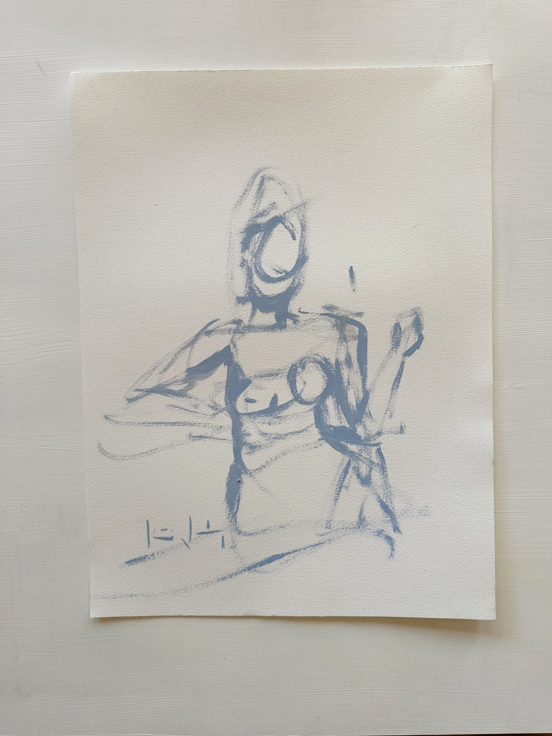 Soft Blue figure study No.2