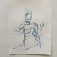 Soft Blue figure study No.2