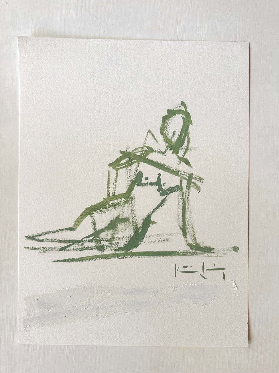 Green figure study