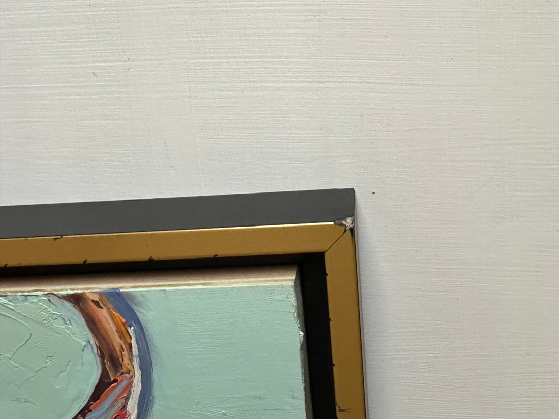 Blue Egg and Grapefruit Reflection (framed)