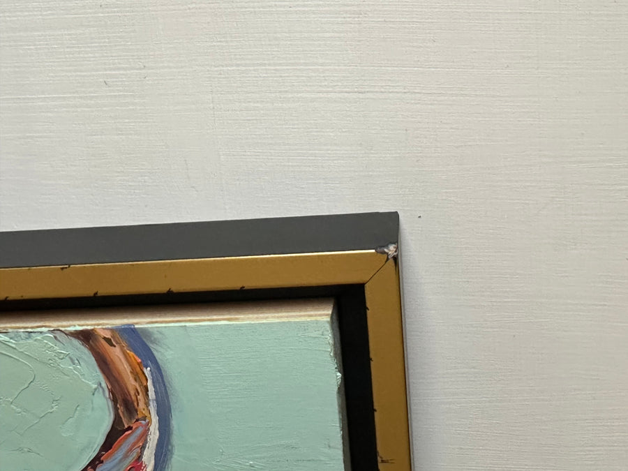Blue Egg and Grapefruit Reflection (framed)