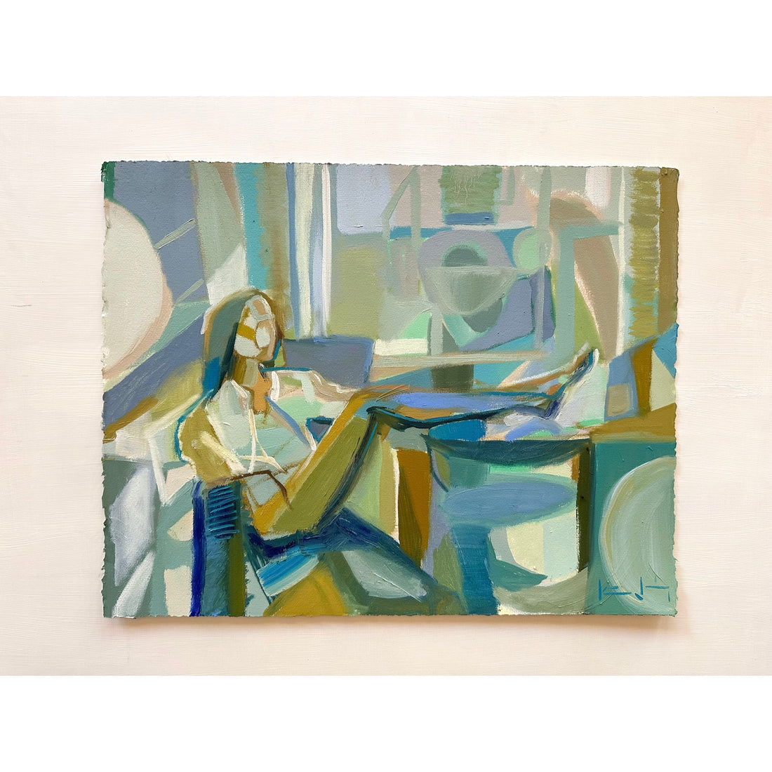 Blue + Gold Figure Study