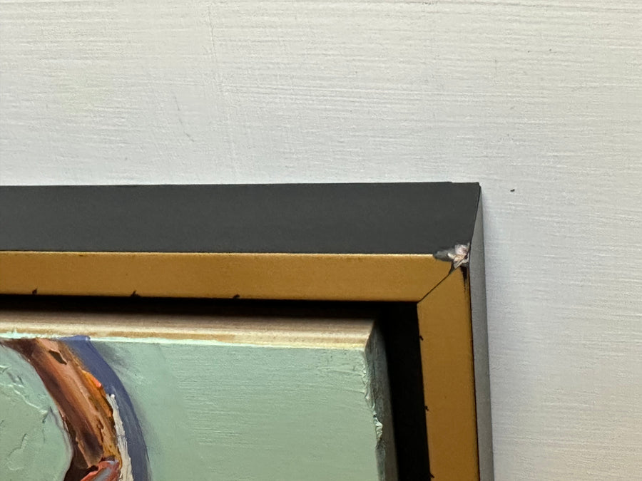 Blue Egg and Grapefruit Reflection (framed)