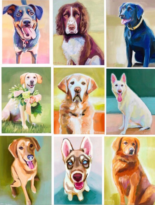 Katie Jacobson Art Dog Collage