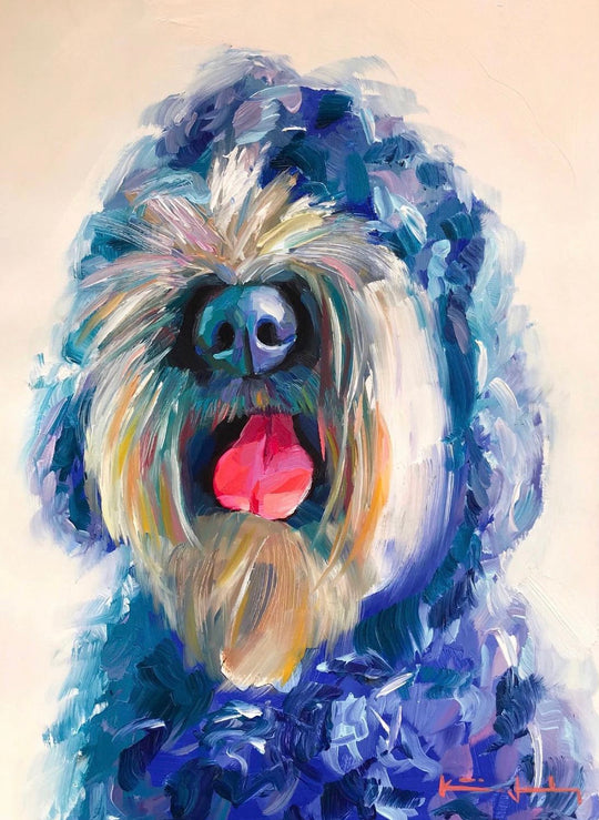 Katie Jacobson Art Dog Painting