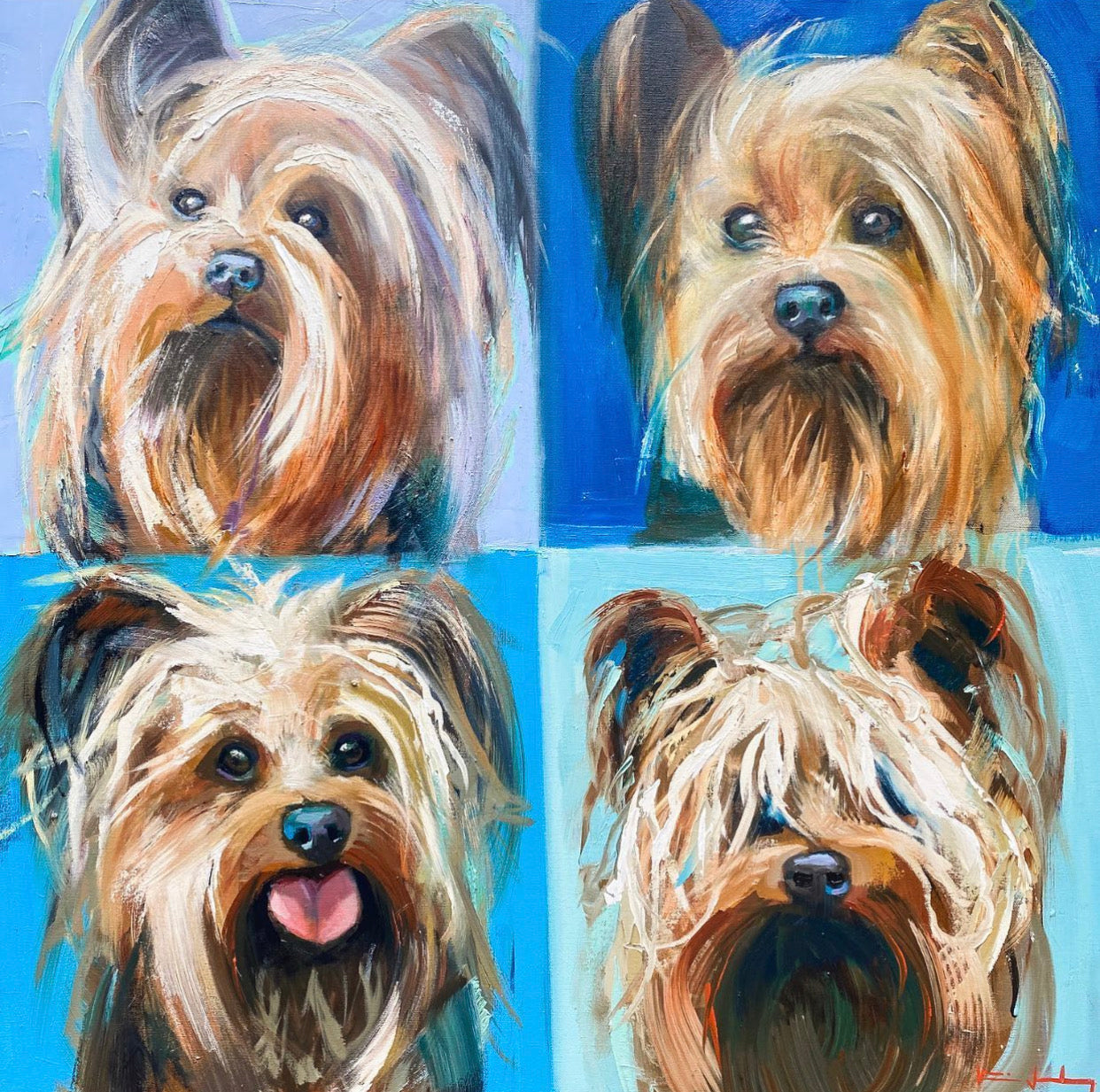 Katie Jacobson Art Yorkie Painting