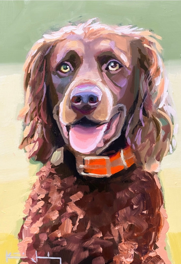 Katie Jacobson Art Brown Dog Painting
