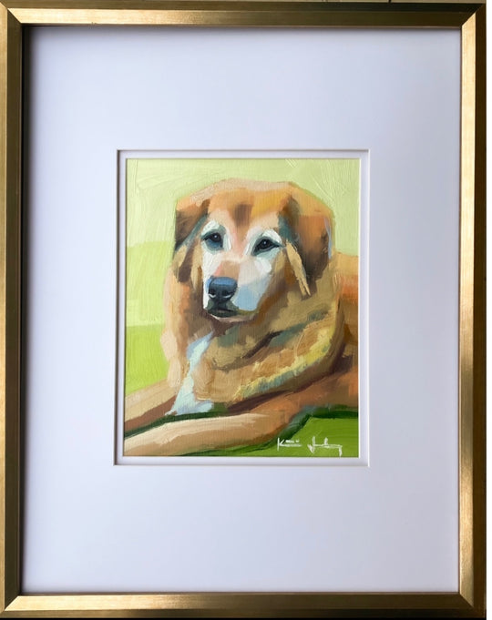 Katie Jacobson Art Framed Dog Portrait