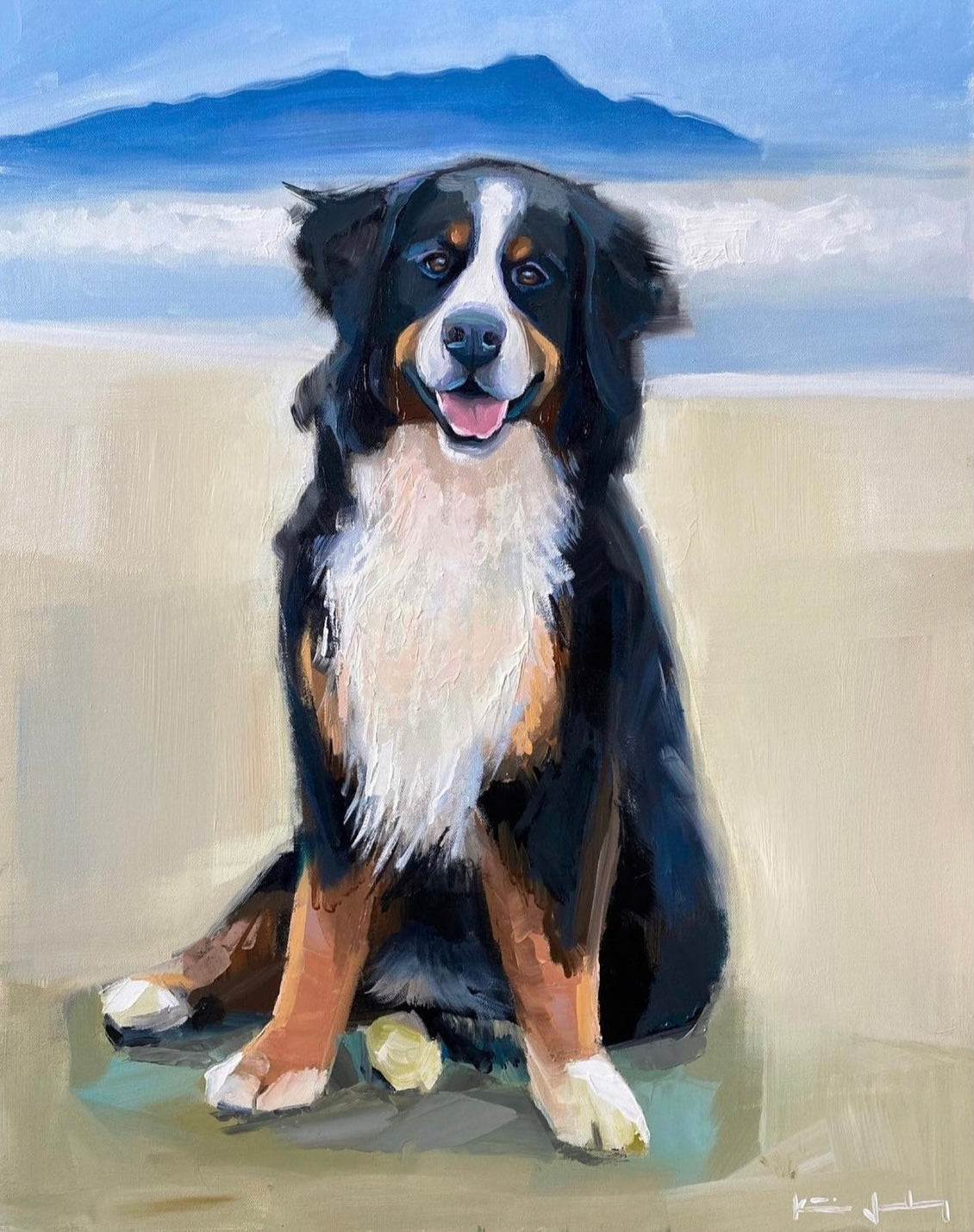 Katie Jacobson Art Bernie Painting