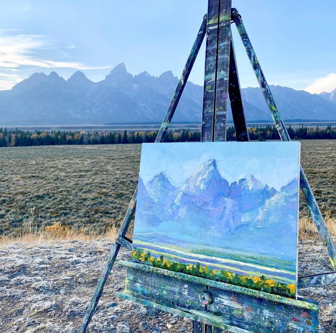 KatieJacobsonArt-GrandTeton-PleinAirPainting